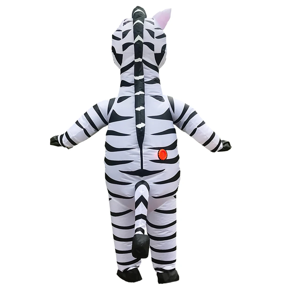 

Zebra Inflatable Costume Party Cosplay Mascot Cartoon Animal Halloween Suit