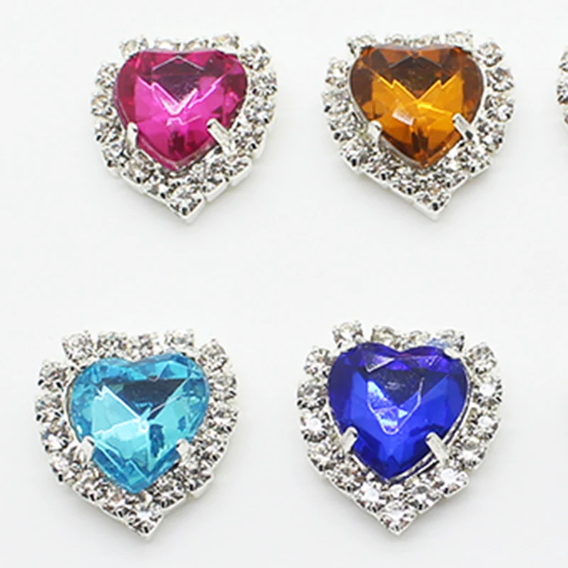 Цепочка в форме сердца персикового цвета 10 шт./лот 18 мм | Украшения и аксессуары