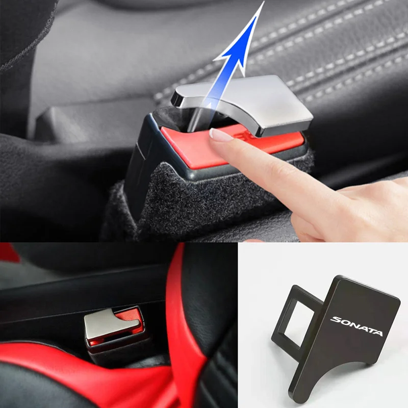 

For Hyundai Sonata Tucson N I30 IX35 IX25 Car Interior Accessories Car Safety Buckle Clip Seat Belt Plug Alarm Canceler Stopper