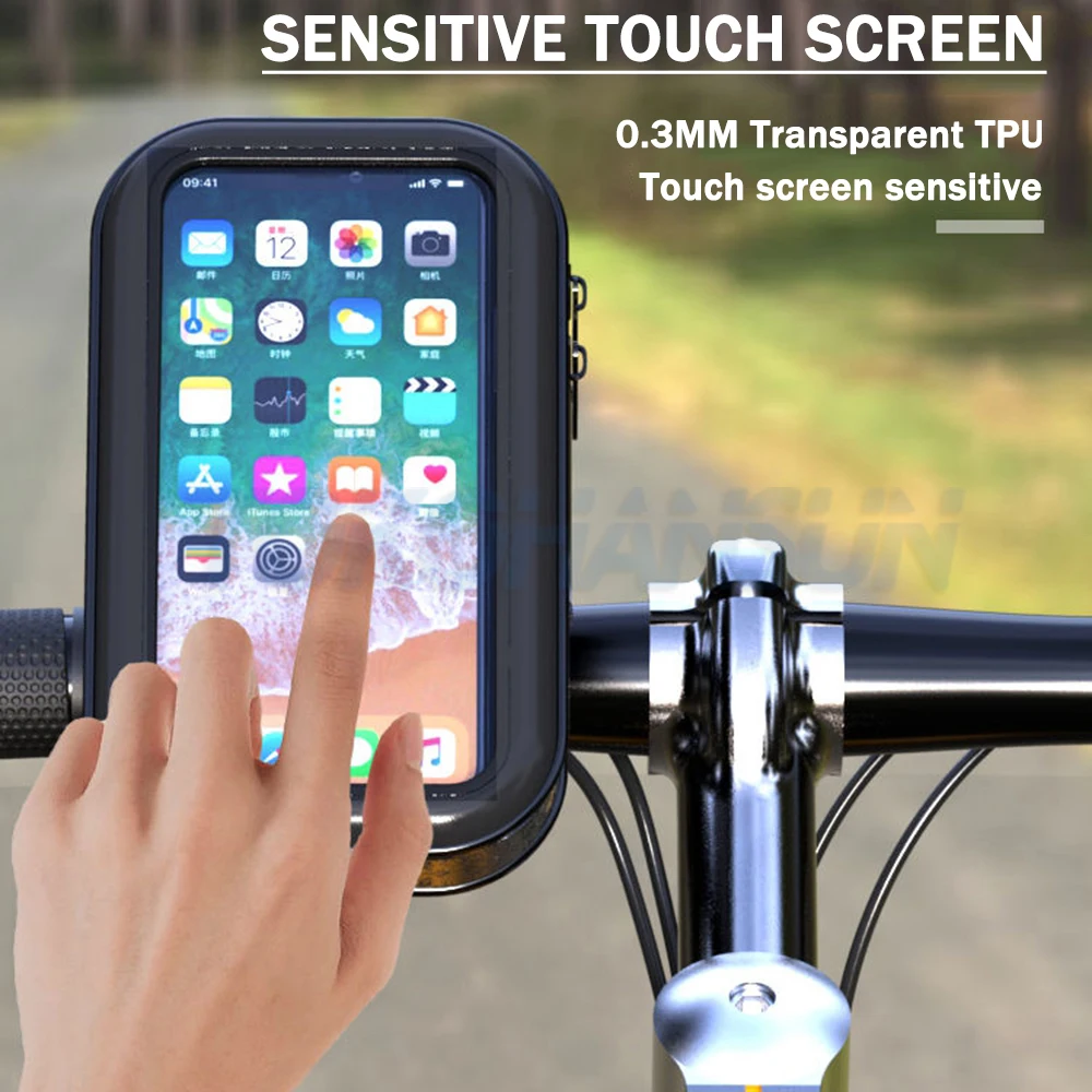 universal bicycle phone holder motorcycle bike stand rotatable 3 5 6 5 inch motorbike cellphone mount bracket for iphone 8 x free global shipping