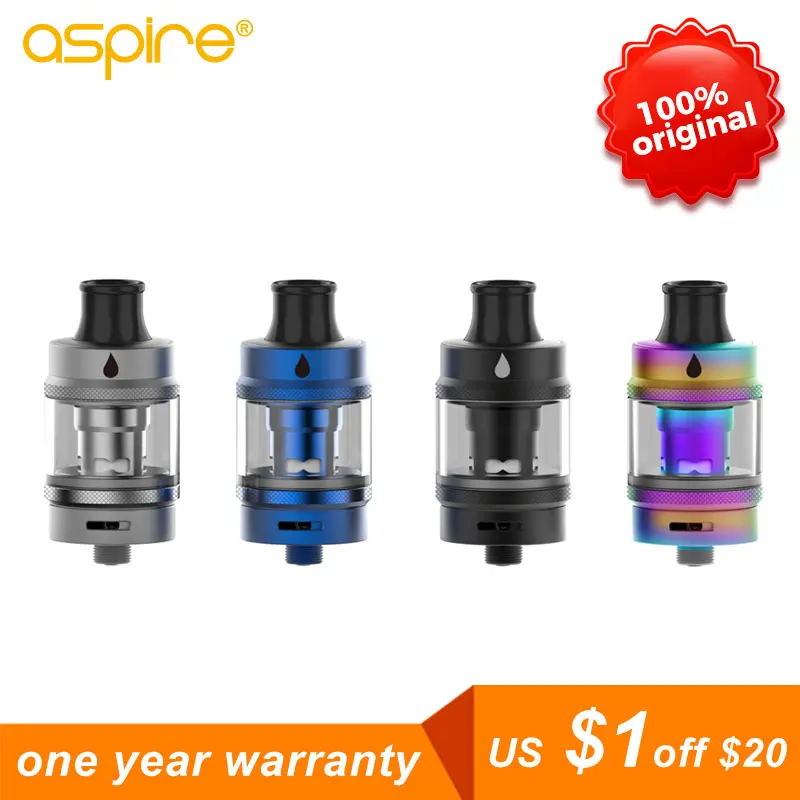 Aspire Tigon vape Танк 3 5 мл емкость с 1.2ом и 0.4ом катушки 510 поток атомайзер для