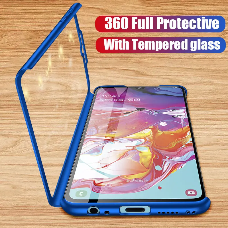 

360 Full Protection for Samsung Galaxy A10 A20 A30 A40 A50 A70 A60 A50S A31 A51 A71 A11 A41 A21S M10 M20 M30 A80S PC Case