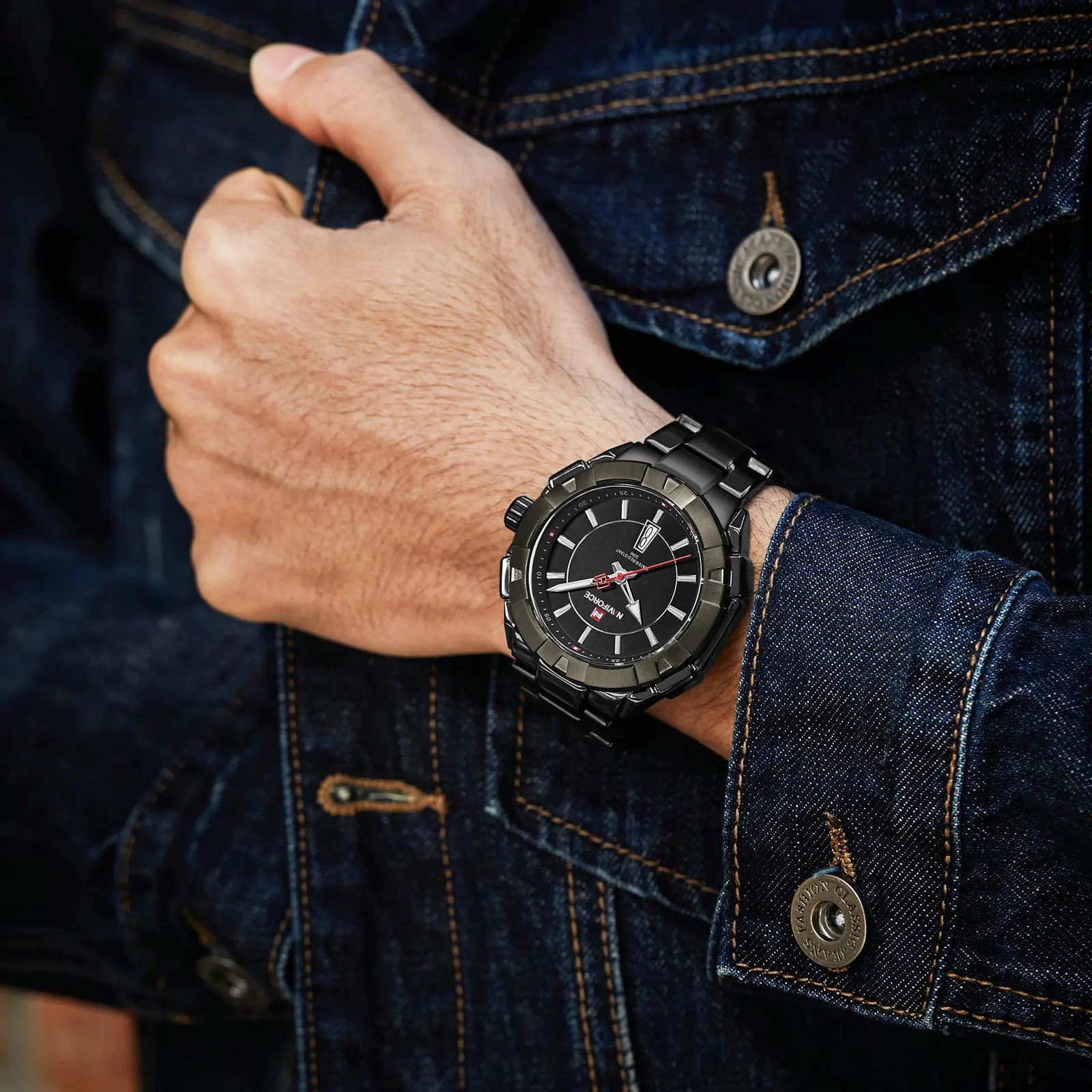 

2020 Fashion Men's Watch Top Brand Luxury Quartz Watches Stainless Steel Strap Simple Male Clock Waterproof relogio masculino