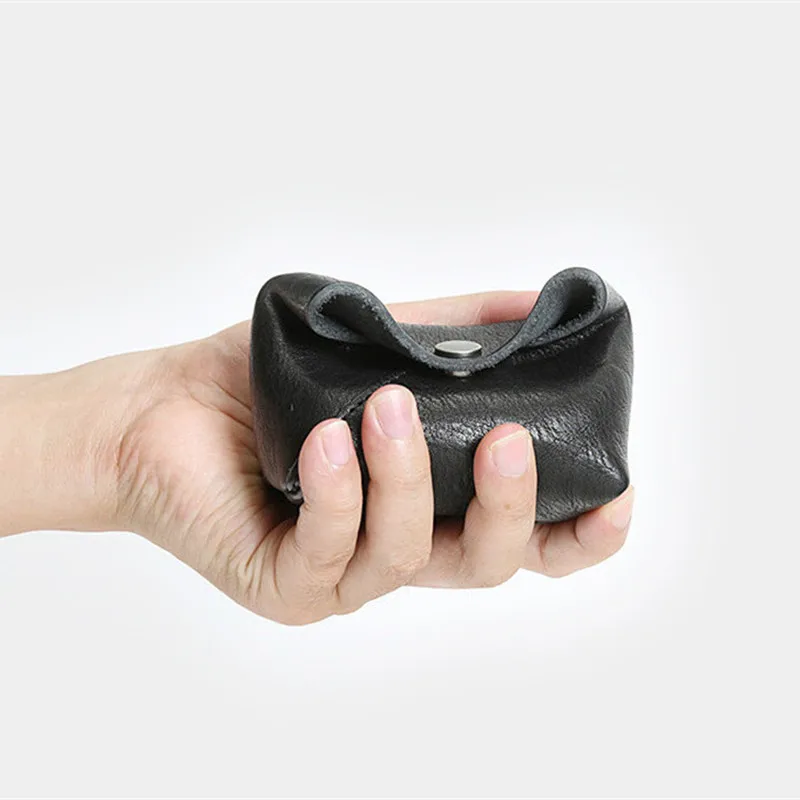 Маленький кошелек LEACOOL из натуральной кожи для мужчин мини-сумка мелочи