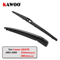 kawoo car rear wiper blades back window wipers arm for lexus gx470 hatchback 2003 2009 355mm auto windscreen blade