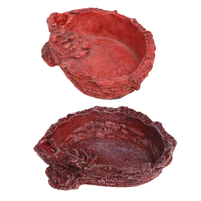 Новинка 2020 Кормушка Для черепашек рептилий пищевая чаша для кормления воды смола