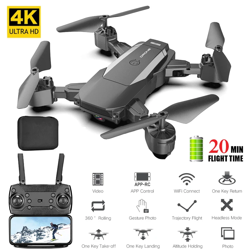 

F84 мини-Дрон 4K/1080P/480P с камерой HD вертолет селфи-камера Дрон FPV Wi-Fi складной Радиоуправляемый квадрокоптер игрушка для детей
