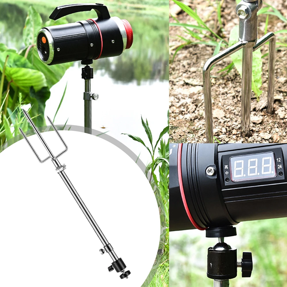 

Рыболовсветильник кронштейн вставляется в заземление универсальный держатель рыболовный ящик рыболовное кресло кронштейн артефакт для д...