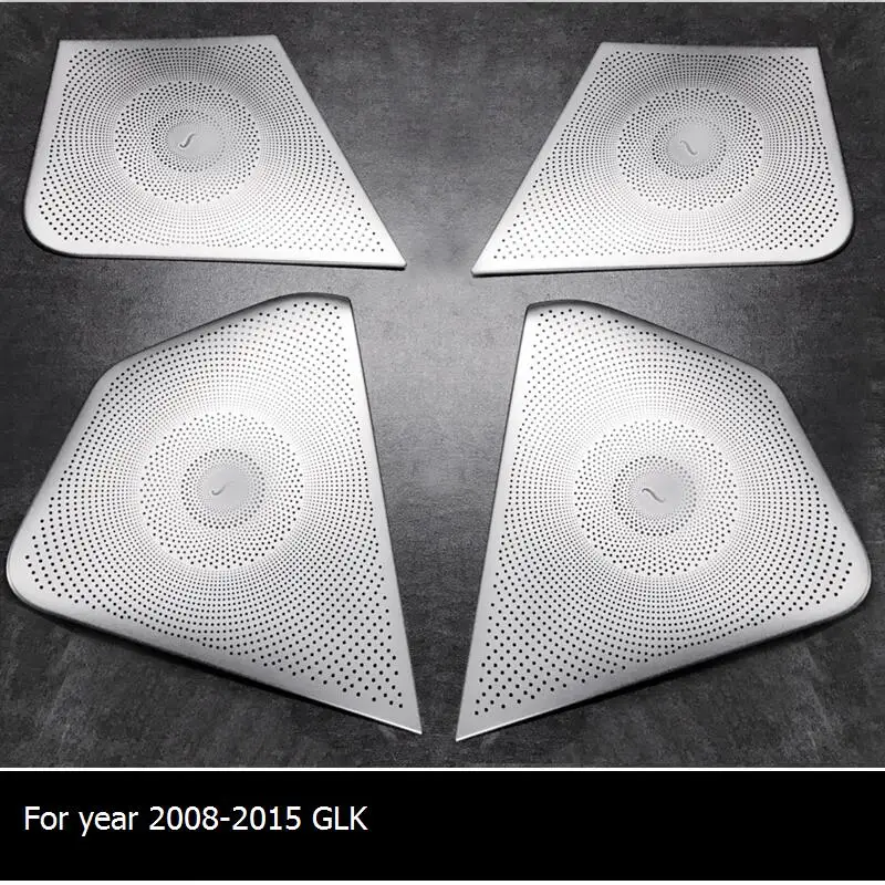 

Car Styling Audio Car Door Speaker Trim Cover Sticker For Mercedes Benz 2008 2009-2012 2013-2015 GLK 305 X204 Auto Accessories