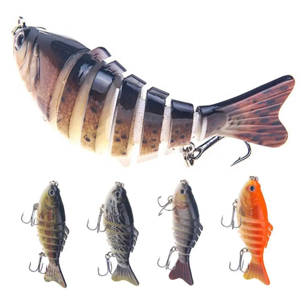 

65% Discounts Hot! 10cm Multi Jointed Fishing Artificial Lifelike1 Lure Wobbler Swim Bait Tackle