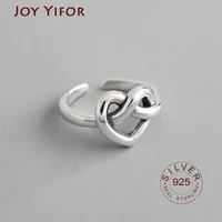 men women s925 sterling silver open ring vintage vintage love heart shape female ring personality silver party punk ring