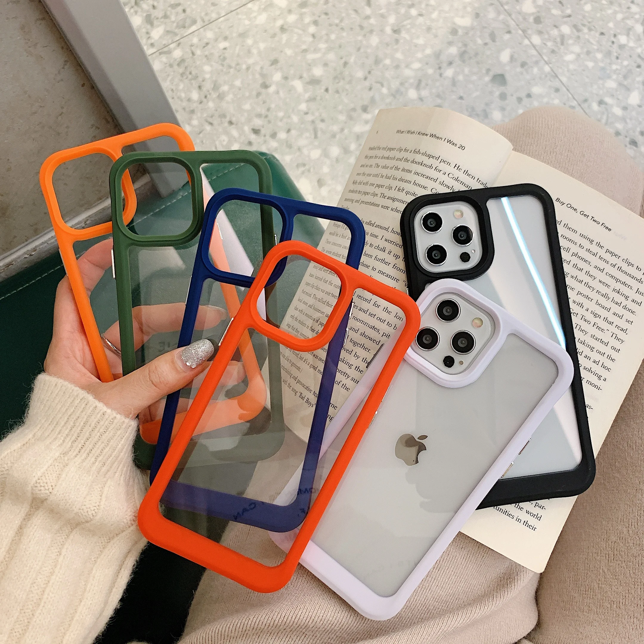 

Fashion Transparent Shockproof Phone Case For Samsung Galaxy A12 A32 A42 A52 A72 5G A02S A02 A21S S21 Plus Ultra M02 Back Cover