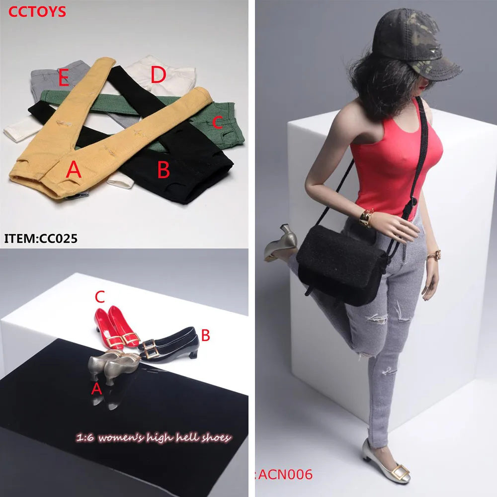 

CCTOYS CC025 1/6 сексуальная женщина солдат повседневные рваные джинсы тонкие обтягивающие брюки модель для 12-дюймовых экшн-фигурок тела