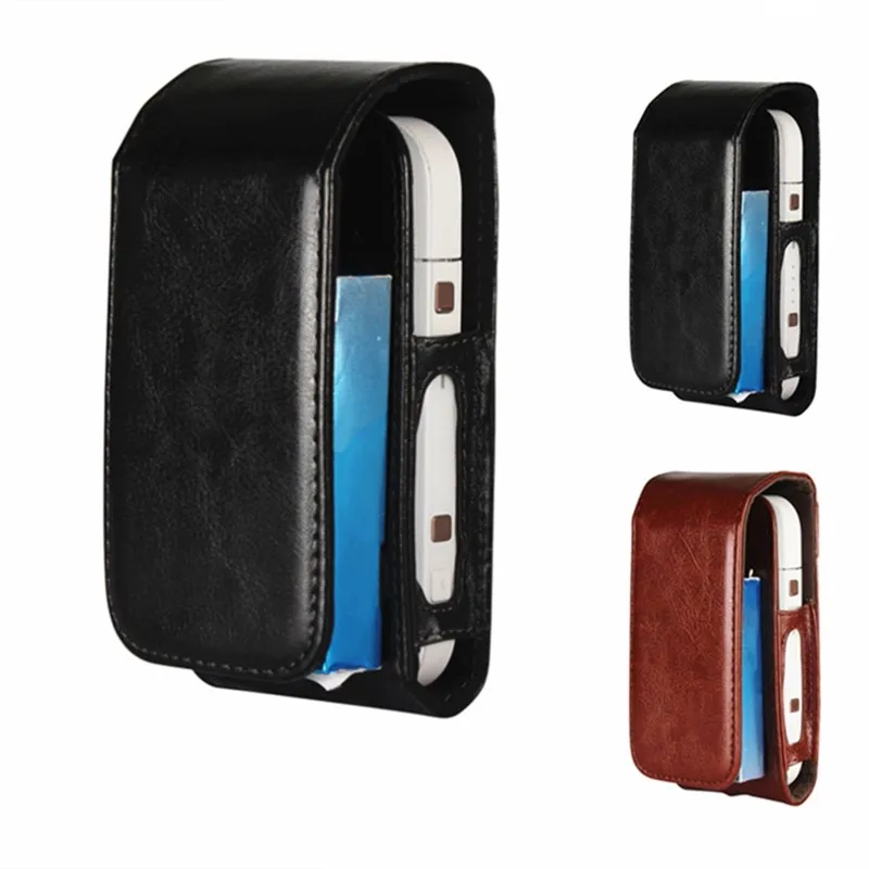 Портативный чехол для IQOS 2 4 Plus защитный из искусственной кожи с держателем