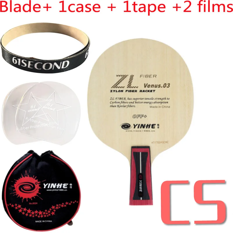 CS with 1 case Млечный Путь Galaxy YINHE ZL Venus.03 V-3 V 3 V3 лезвие для пинг-понга для настольного тенниса весло летучая мышь ракетка для пинг-понга Мячи - Цвет: CS with 1 case