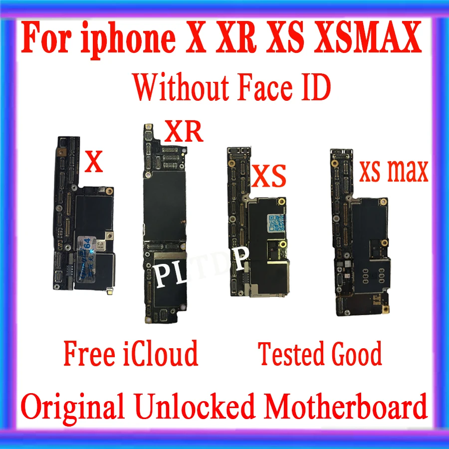 64 Гб 256 ГБ для iPhone X XS XR XS MAX 11 Pro max 12 PRO MAX материнская плата без Face ID Поддержка ios обновление логическая плата оригинальная разблокировка