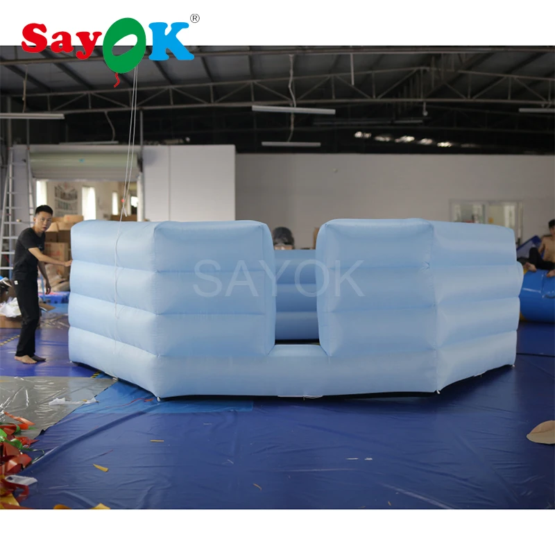 Sayok 4,6 м(15 футов) надувной шар Gaga яма Gagaball площадка с электрическим воздуходувкой для наружной/внутренней семейной школы деятельности