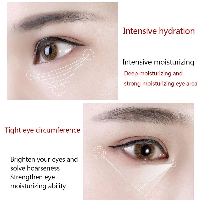 Розовая маска для глаз выцветает с тонкими линиями устраняет отечность патчи