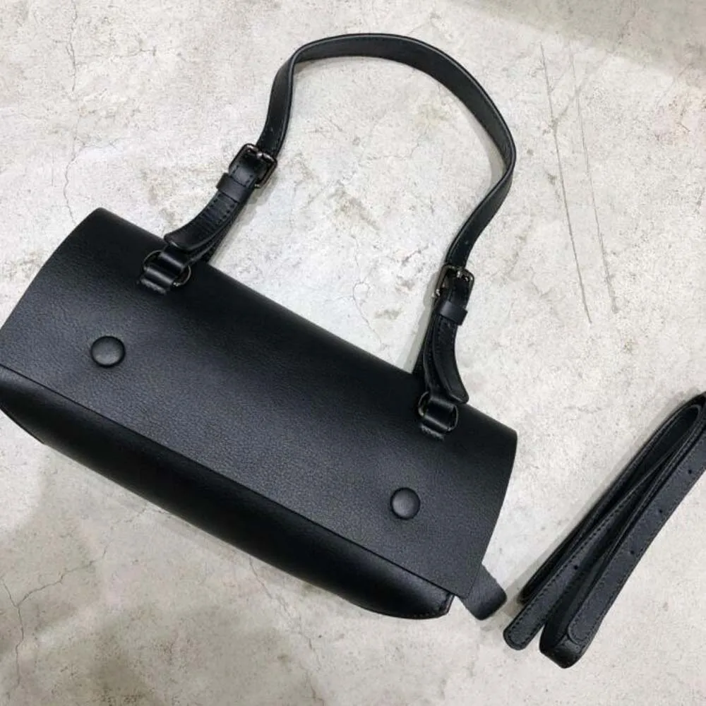 

Женская прочная сумочка из 100% натуральной кожи, модная сумочка-Багет на плечо, женская сумка из мягкой кожи с двумя ремешками