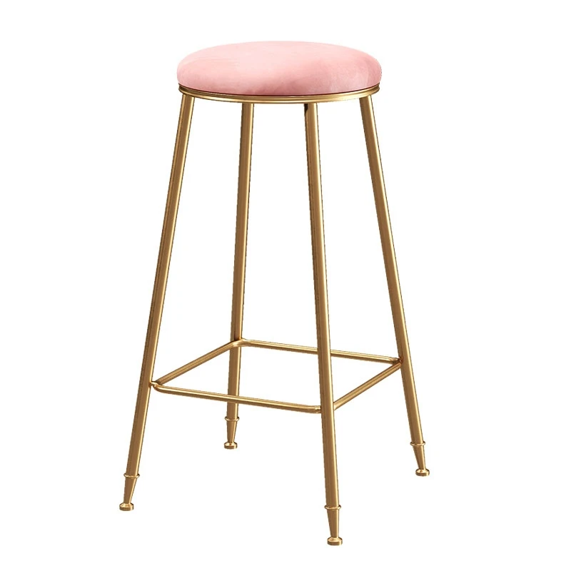 Nordic Modern Home Leisure Bar Stools Coffee Restaurant Simple Light Luxury High Chair Custom Stool