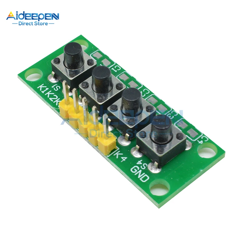 1x4 4 клавиши кнопка 5 контактов клавиатура модуль Mcu плата для Arduino студенческий