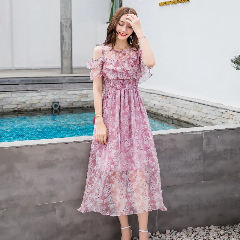 2021 размера плюс элегантная женская обувь в Корейском стиле Платья вечерние с