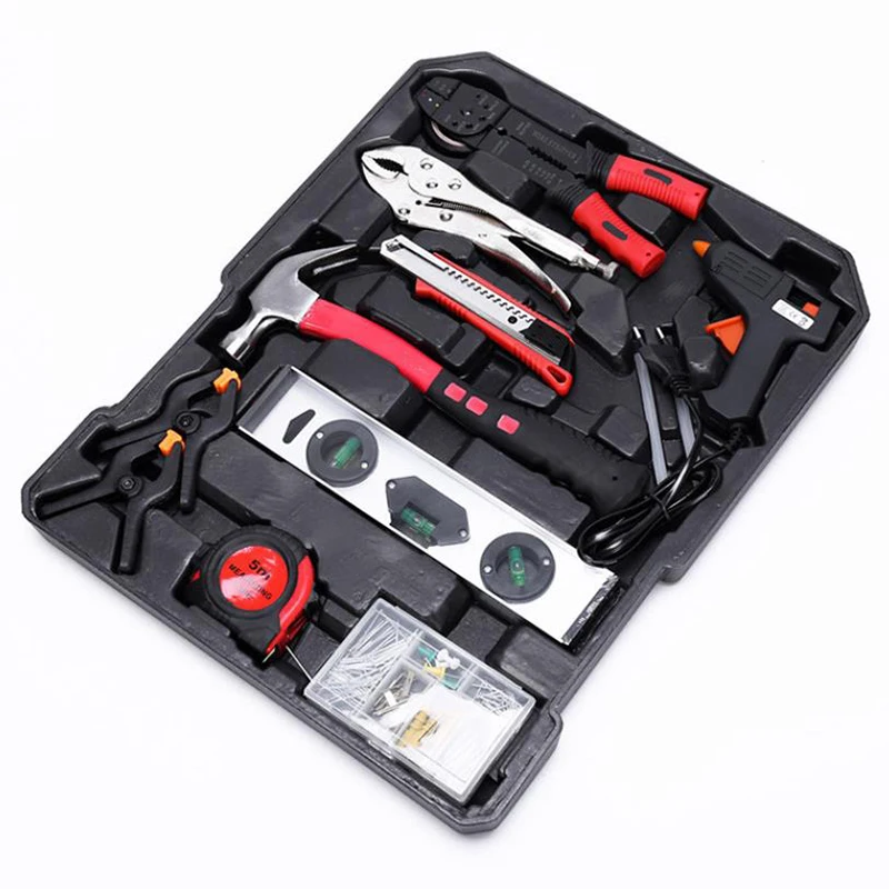 187 pieces of hardware tool set aluminum trolley case portable vehicle-mounted multi-function box combination | Инструменты