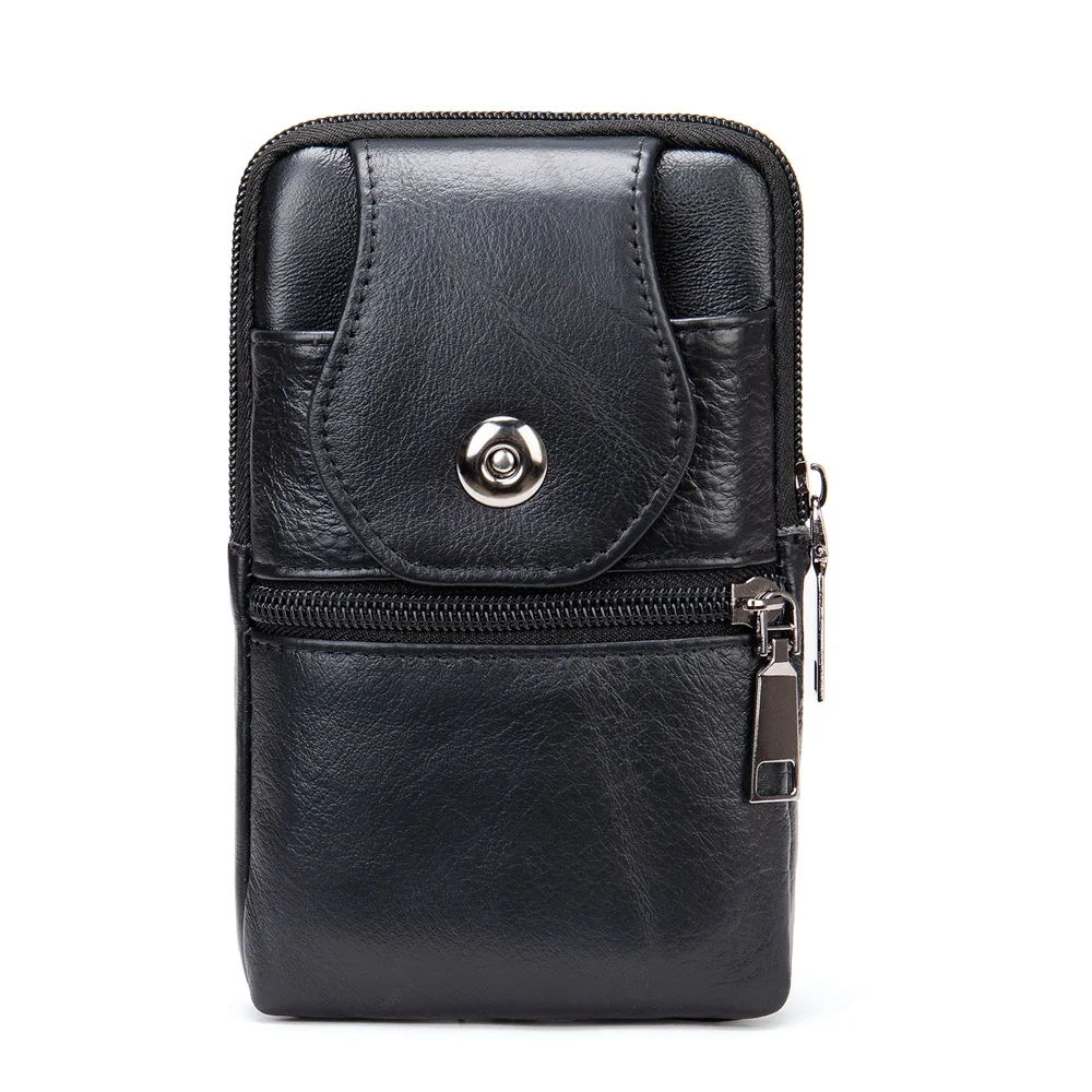 

Fanny Pack Men Phone Pouch Belt Waist Bag Belt Man Shoulder Sport Fashion Leather Waist Pouch For Men Many Compartments 7496