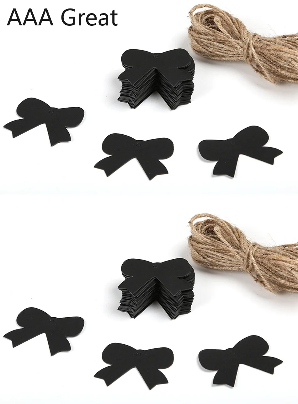 100 шт./лот Бумажная Этикетка из крафт-бумаги ценники свадебное Рождественское