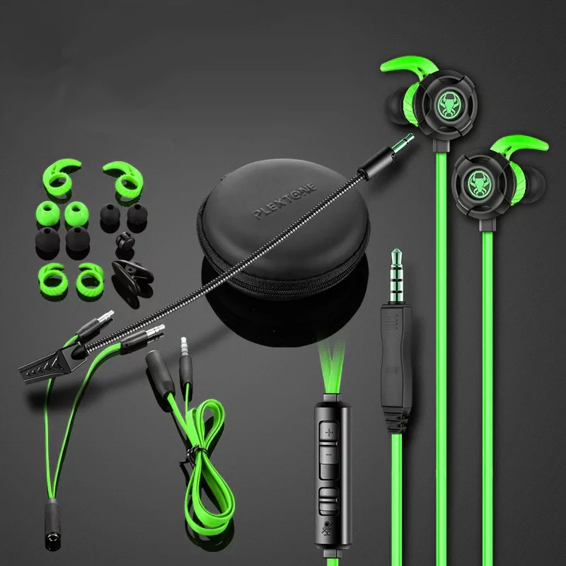 Игровая гарнитура plextone G30 для ПК геймерские компьютерные запонки большие