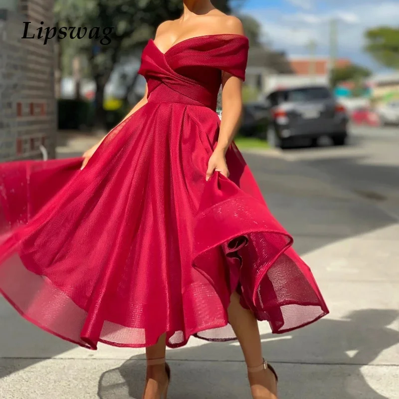 

Women Deep V-Neck Patchwork Princess Dress Elegant Off Shoulder Solid Party Mesh Dress Sexy Ladies High Street Evening Dresses