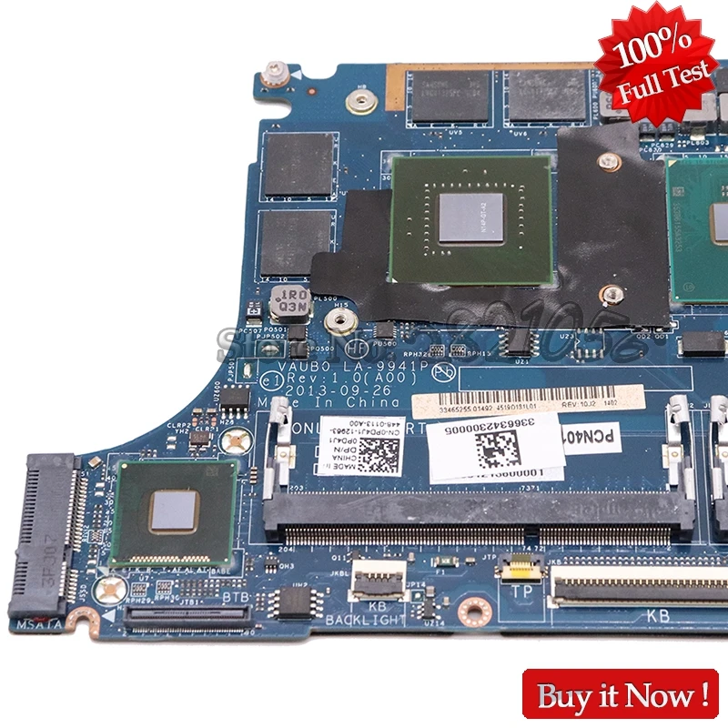 NOKOTION VAUB0 LA-9941P для Dell XPS 15 9530 Материнская плата ноутбука CN-0R99XN 0R99XN с SR1PZ i7-4712HQ Процессор GT750M 2 Гб GPU DDR3L