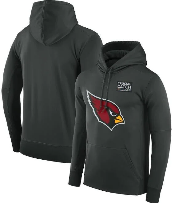 

Мужская толстовка с капюшоном цвета антрацит команды «Аризона Реал Лови»