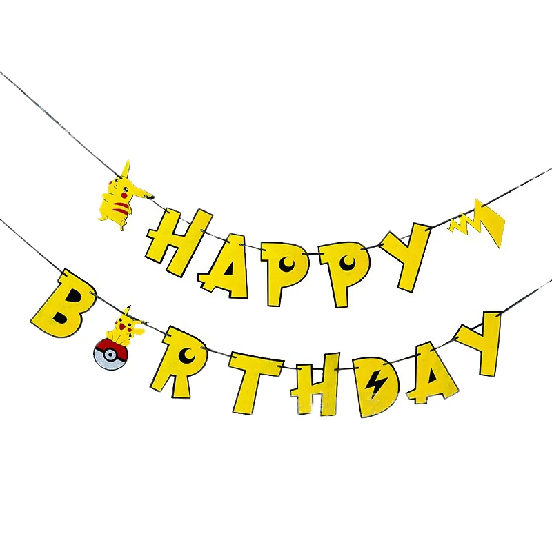 Пикачу Покемон украшения для торта товары на день рождения Кубок тыкать в виде