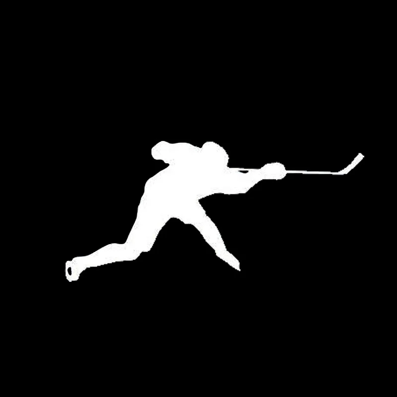 

The Stylish Car Stickers Hockey Cartoon Pattern Car Stickers Decorative Accessories Black/Silver 16.1*7.6CM