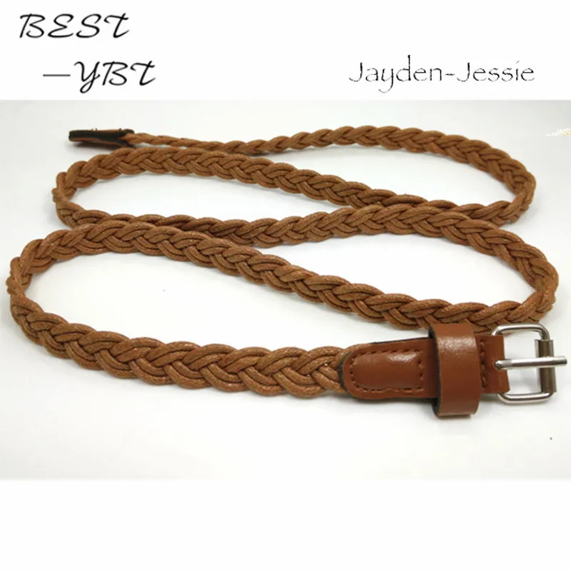 Плетеный пояс модели женский украшение тонкие дикие ремни Корейская версия
