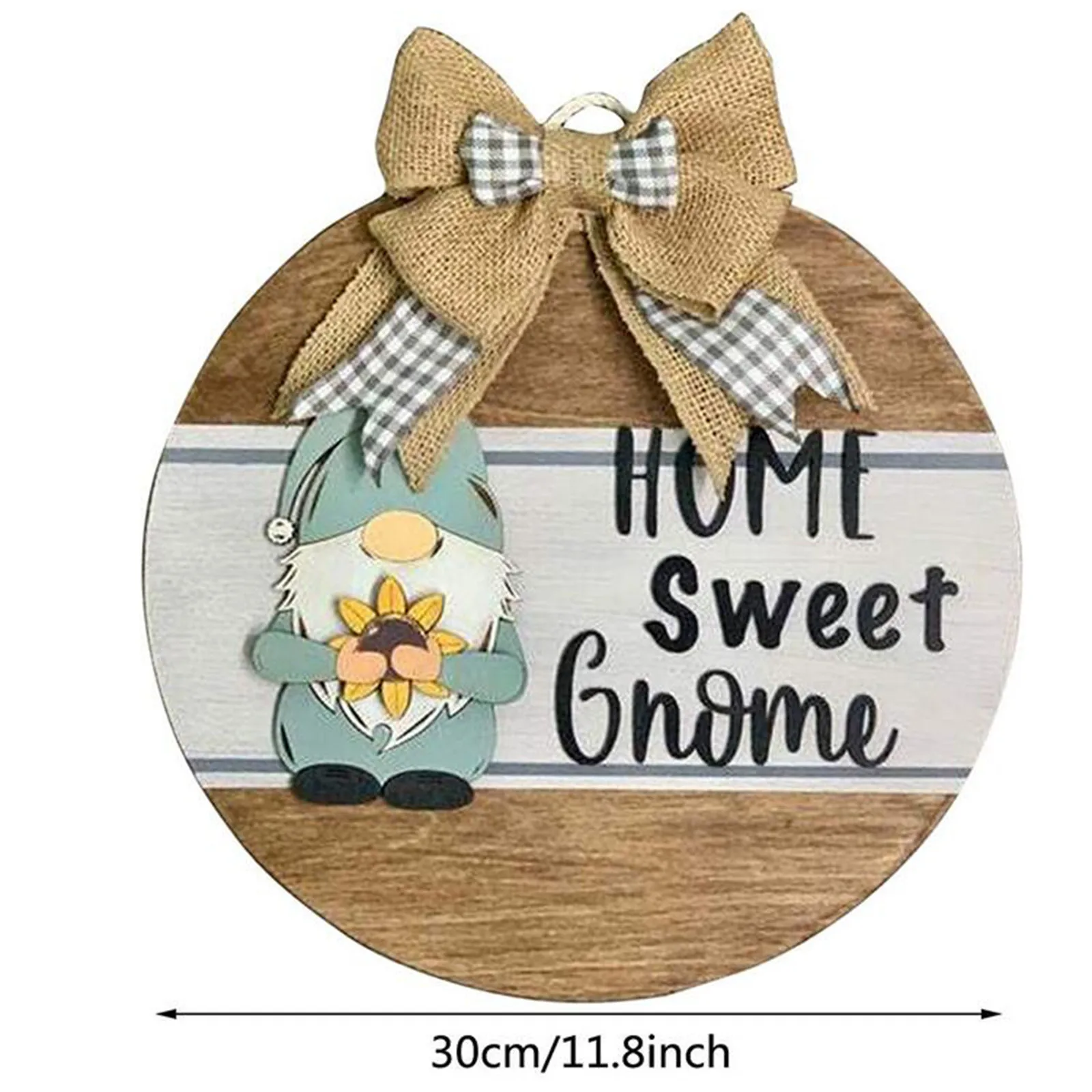 

Gnome Door Hanger Seasonal Welcome Sign With Interchangeable Holiday Pieces For Front Door Porch Hanging Handmade Wall Decor