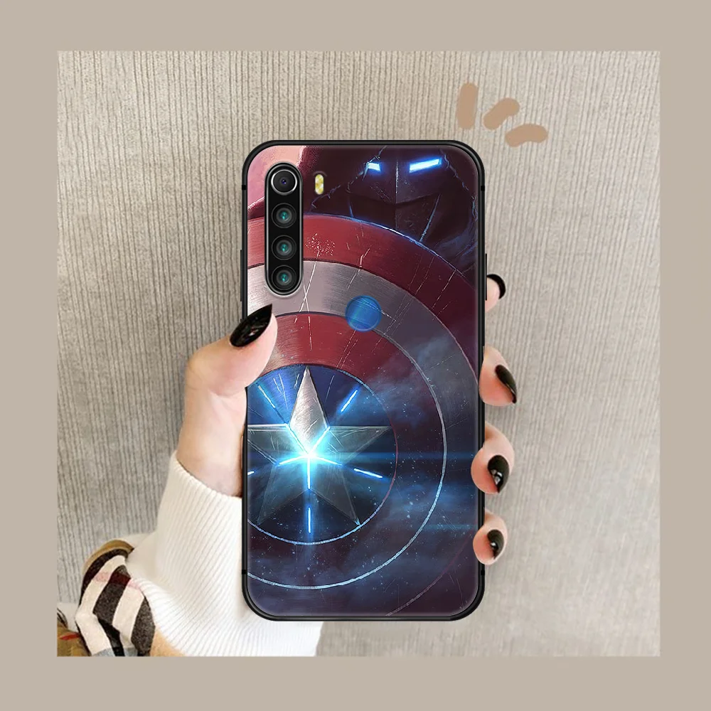 

Super hero America Captains Phone Case Cover Hull For XIAOMI Redmi 7a 8a S2 K20 NOTE 5 5a 6 7 8 8t 9 9s pro max black Hoesjes