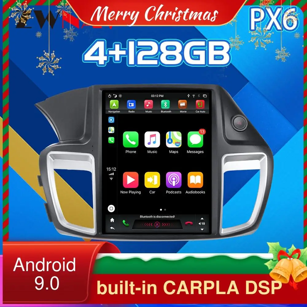 

4G128G For Honda Accord 9 Tesla styel Android 9 Car DVD player GPS Navigation Radio multimedia palyer head unit CARPLAY dsp