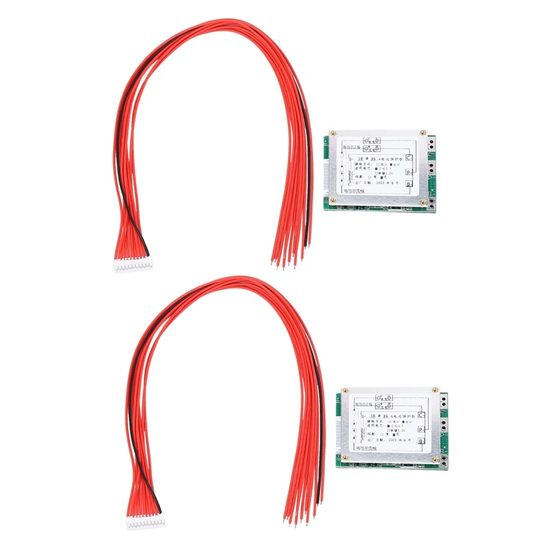 

2X 10S 36V 35A Li-Ion Lipolymer Battery Protection Board Bms Pcb for E-Bike Electric Scooter