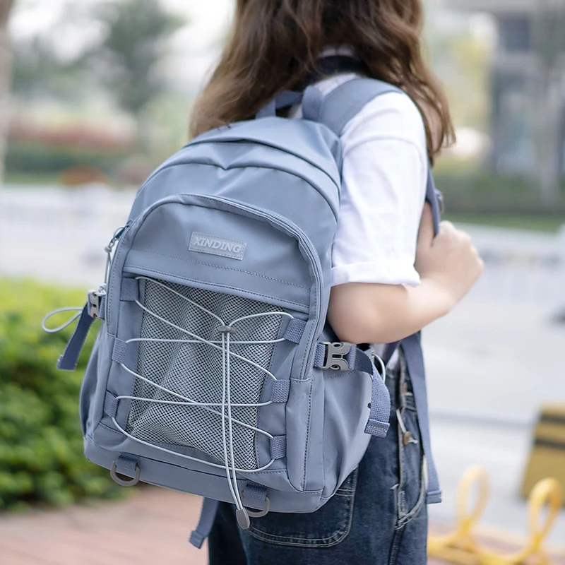 Fashion Girl College School Bag Casual New Simple Cute Schoolbag College Lady Laptop Backpacks Kawai