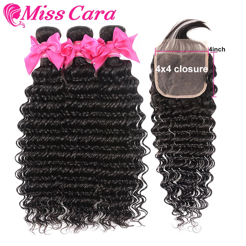 5X5 HD Прозрачная Кружевная застежка с пряди перуанских волос глубокая волна