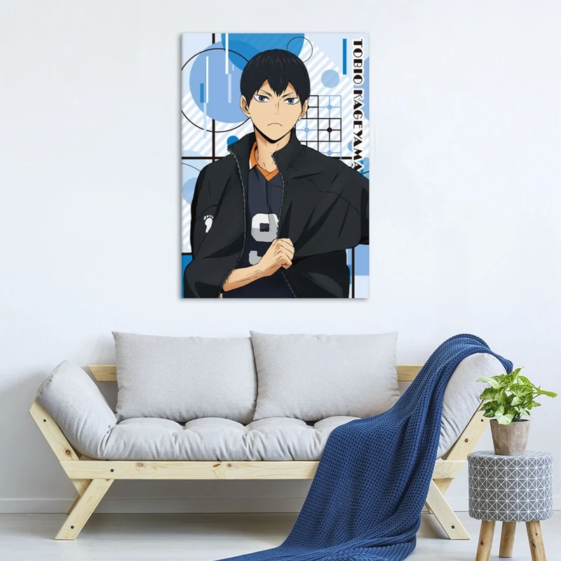 Плакат Haikyuu из аниме волейбол для мальчиков художественная живопись крафт бумага