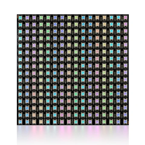 1-10 шт. WS2812B RGB гибкая 16x16 8x32 256 светодиодов Пиксельная Панель Матричный экран светодиодный модуль WS2812 IC ECO индивидуально Адресуемая DC5V