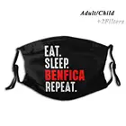 Benfica Eat Sleep Repeat Portugal Soccer Design Пылезащитный фильтр смываемая маска для лица дети 1904 Benfica Sempre Diabos Vermelhos