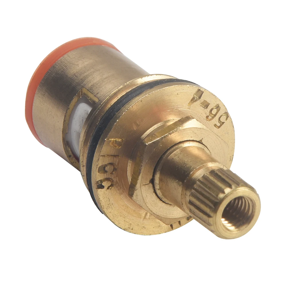 

1/2 Inch Turn Disc Ceramic Faucet Brass Tap Replacement Hot Cold Temperature Control