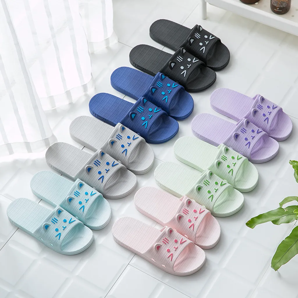 

2021 New Hot-selling Women Home Indoor Outdoor Casual Floor Family Shoes Shower Sandals Skidproof SlippersSummer Beachwear