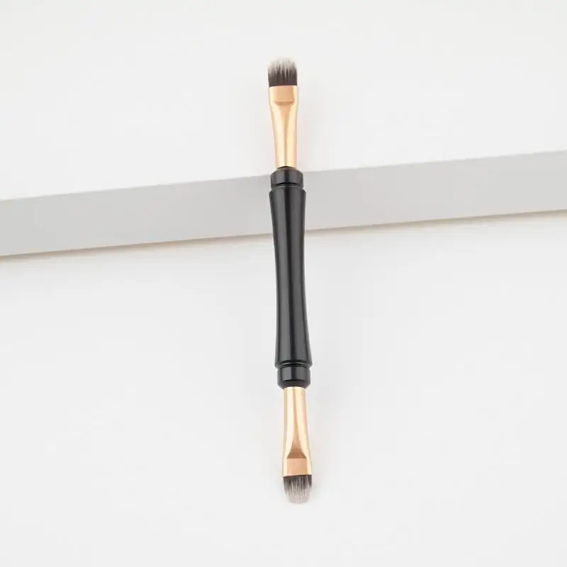 

1PC Nylon Double-Headed Makeup Brush Skin-Friendly Eye Shadow Brush Precision Makeup Puff For Women Facial Beauty Makeup Tools