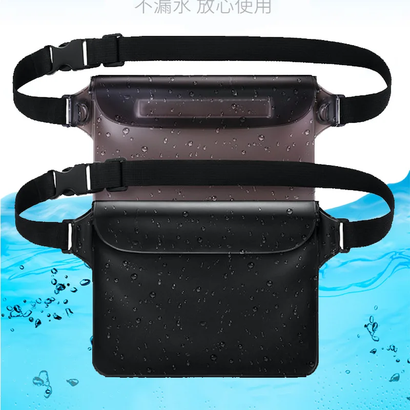 

Touch Screen Clear Pack For Women Men Waterproof Diving Swimming Bag Underwater Dry Waist Pack Bag Pocket Pouch For Iphone 11