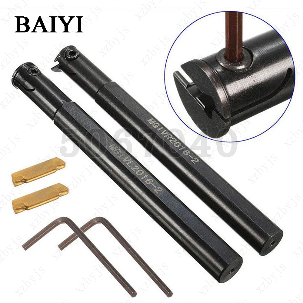 

Turning holder Cutting Tools 5/8" MGIVR2016-2 MGIVL2016-2 Lathe Boring Bar Grooving Cut-Off Tool Holder with MGMN200-G NC3020